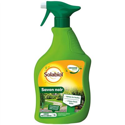 SOLABIOL - Savon noir prêt à l'emploi pulvérisateur 1l