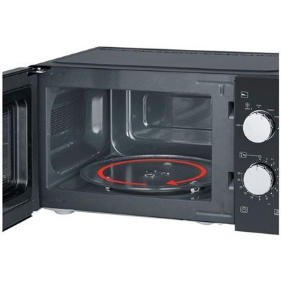 SEVERIN - Micro-ondes 17 L Noir & Argent - 7886