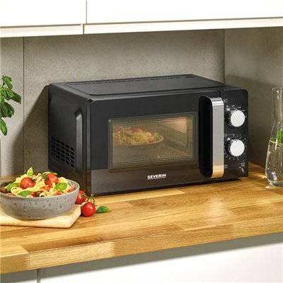 SEVERIN - Micro-ondes 17 L Noir & Argent - 7886