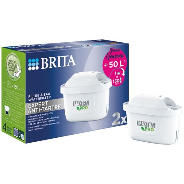 BRITA - Pack 2 cartouches - Maxtra Pro Expert Anti-tartre