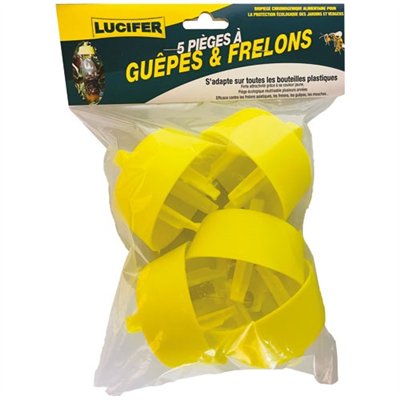 LUCIFER - Pieges à guepes pour bouteille plastique sachet de 5