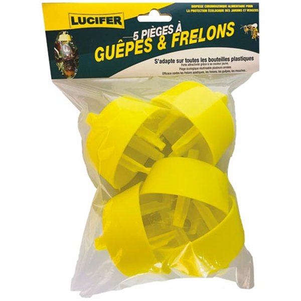 LUCIFER - Pieges à guepes pour bouteille plastique sachet de 5