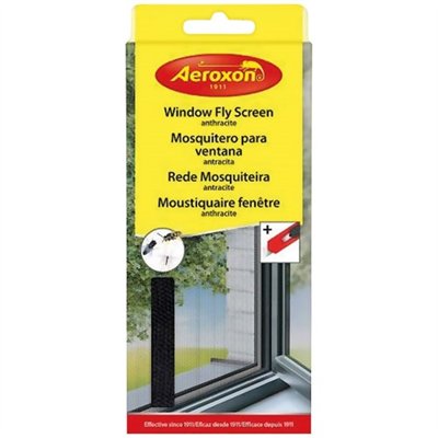 AEROXON - Moustiquaire fenêtre anthracite 130x50cm