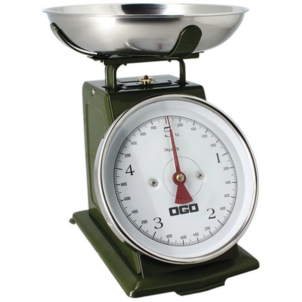 OGOLIVING - Balance mécanique 5 kg Kaki
