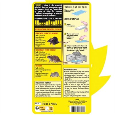 ACTO - Pièges à glu rats souris aromatisés noisette