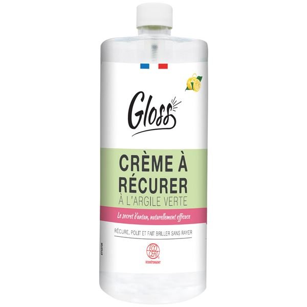 GLOSS - Gloss argile verte crème à récurer Ecocert- 500ml