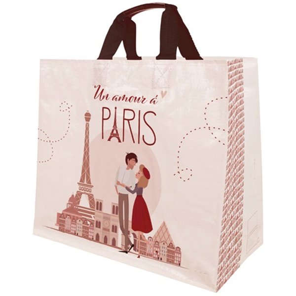SPHERE - Sac cabas tisse amour paris 33l 43x20x38cm