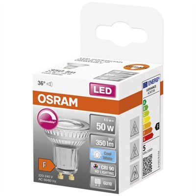 OSRAM - Spot par16 led 36 verre variable 5.5w gu10 350lm frd bte 1