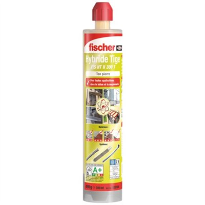 FISCHER - Résine hybride de scellement pierre cartouche 300ml