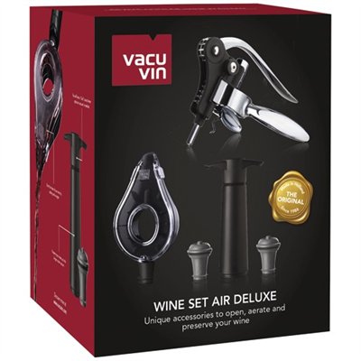 VACUVIN - Coffret 5 pièces - Wine Set Air Deluxe