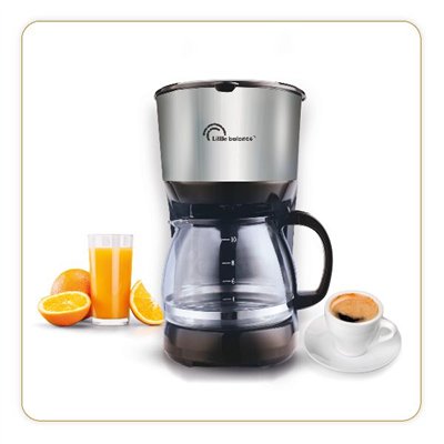 LITTLE BALANCE - Cafetière filtre 10 tasses Noire & Inox - 8629