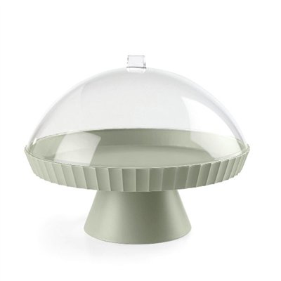 BLIM PLUS - Support à gâteaux 30 cm + cloche + pelle à tarte Kaki - Paestum Agora