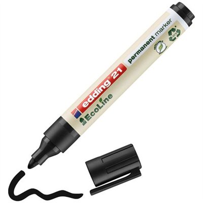 EDDING - Marqueur 3mm permanent tous materiaux ecoline noir