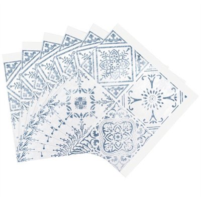 D-C-FIX - Dalle murale carrees 30.5cm adh. effet carreaux de ciment x6