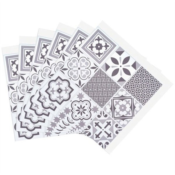 D-C-FIX - Dalle murale adhésive effet carreaux de ciment 30.5cm x 6