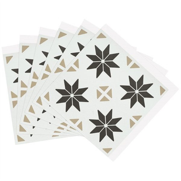 D-C-FIX - Dalle murale carree 30.5 adhésive décor géométrique x6