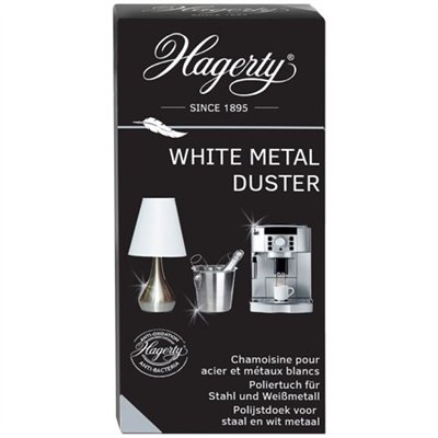 HAGERTY - Chiffon imprégné antibacterien pour acier et chrome