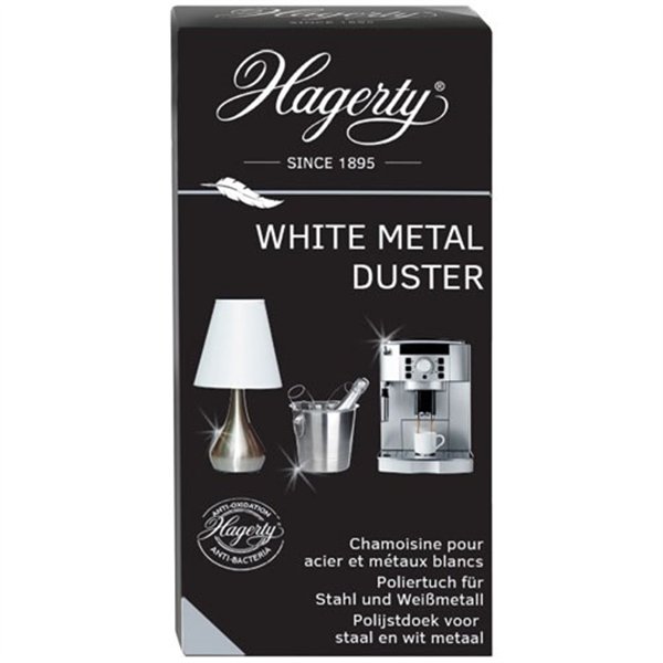 HAGERTY - Chiffon imprégné antibacterien pour acier et chrome