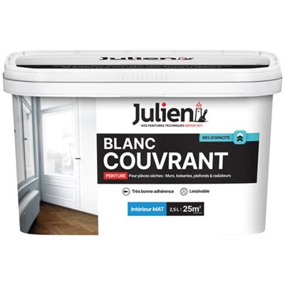 JULIEN - Blanc couvrant mat blanc base white 2.5l