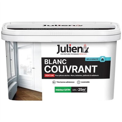 JULIEN - Blanc couvrant satin blanc base white 2.5l