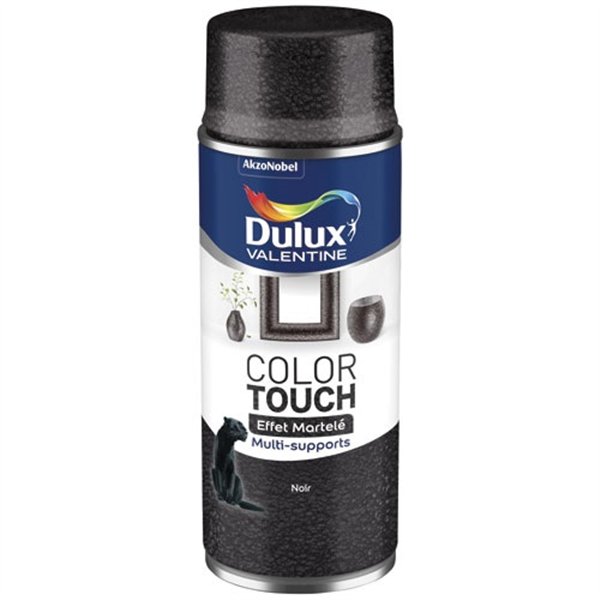 DULUX VALENTINE - Aérosol Color Touch effet martelé noir 400ml