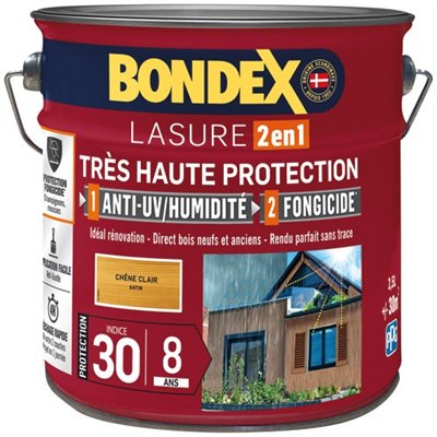 BONDEX - Bondex lasure ind 30 8 ans 2.5l chêne clair
