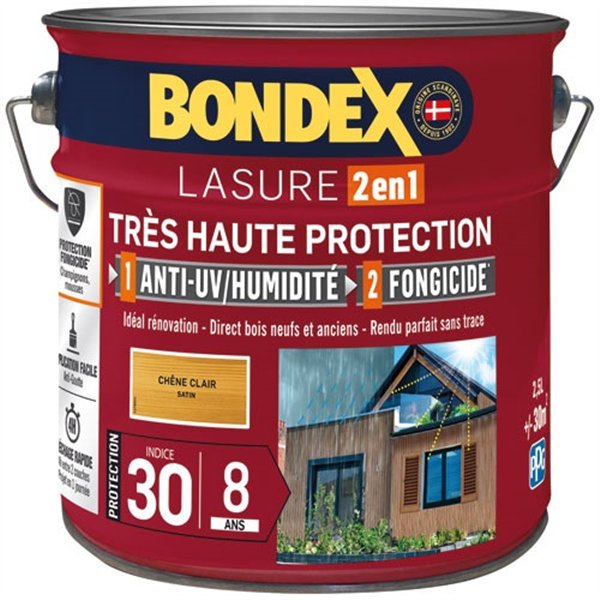 BONDEX - Bondex lasure ind 30 8 ans 2.5l chêne clair