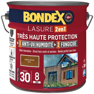BONDEX - Bondex lasure ind 30 8 ans 2.5l chêne moyen