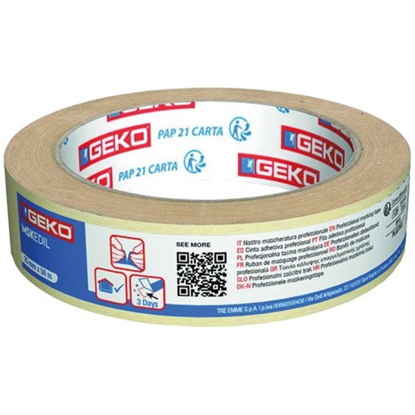 GEKO - adhesif de masquage professionnel 38mm x 50m