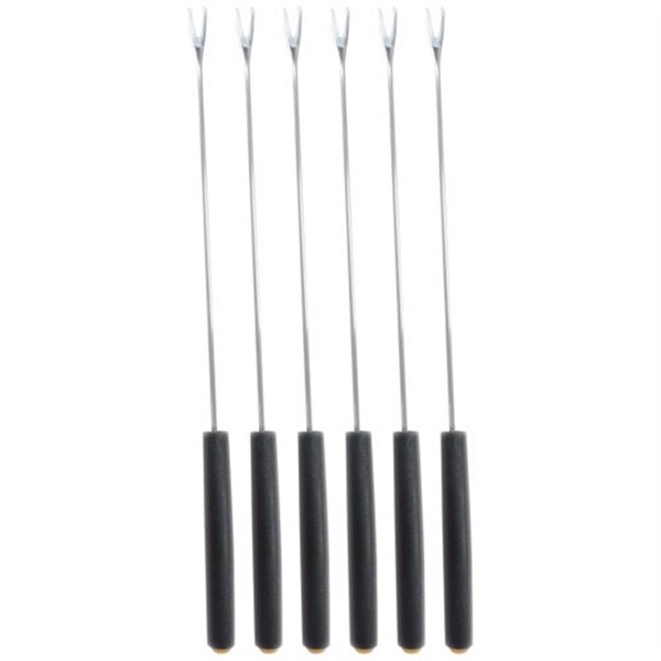 TABLE ET COOK - Set 6 fourchettes à fondue bourguignonne Noires