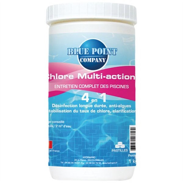 BLUE POINT COMPANY - Chlore multi actions pastilles 20g boite 1kg