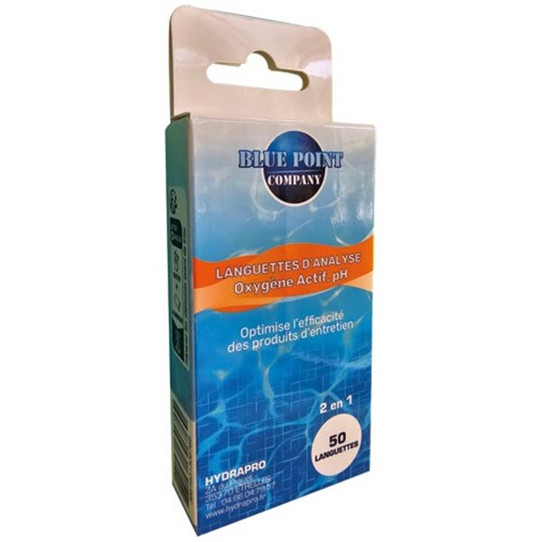 BLUE POINT COMPANY - Languette analyse bpc oxygène actif / ph 50 languettes