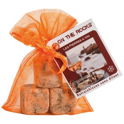 ON THE ROCKS - Lot 3 glaçons Granit Rose - Les Pierres à Vins