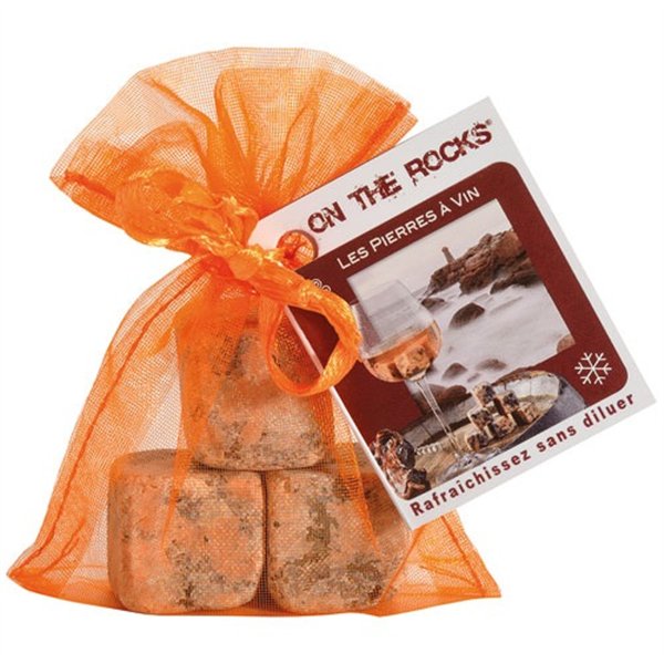 ON THE ROCKS - Lot 3 glaçons Granit Rose - Les Pierres à Vins
