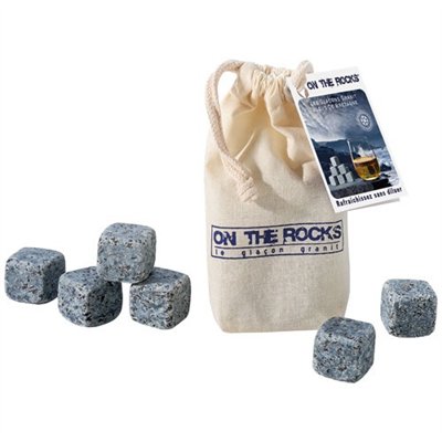 ON THE ROCKS - Lot 6 glaçons Granit - Bleus de Bretagne