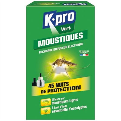 KPRO - Kpro vert recharge liquide pour diffuseur electrique moustiq