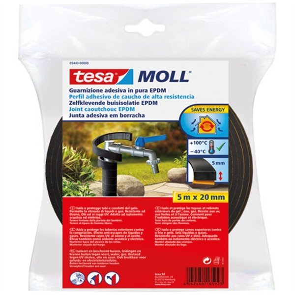 TESA - Calfeutrer joint d'étanchéité exterieur 5x20m marron