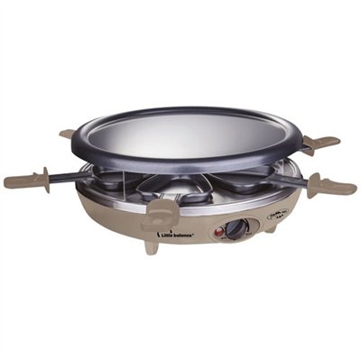 LITTLE BALANCE - Appareil à raclette 3 en 1 Muscade - Happy Cheese Trio Meuuuh - 8692