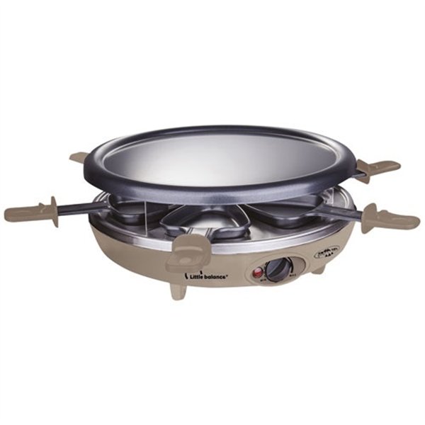 LITTLE BALANCE - Appareil à raclette 3 en 1 Muscade - Happy Cheese Trio Meuuuh - 8692