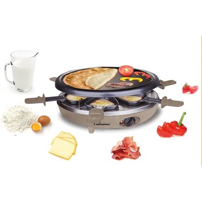 LITTLE BALANCE - Appareil à raclette 3 en 1 Muscade - Happy Cheese Trio Meuuuh - 8692