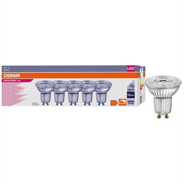 OSRAM - Spot par16 led 36° 4.5w gu10 blanc froid boite de 5