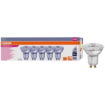 OSRAM - Spot par16 led 36° 4.5w gu10 blanc chaud boite de 5