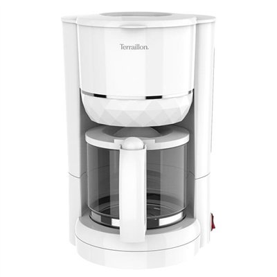 TERRAILLON - Cafetière filtre 10/15 tasses Blanche - Diamant - 15353