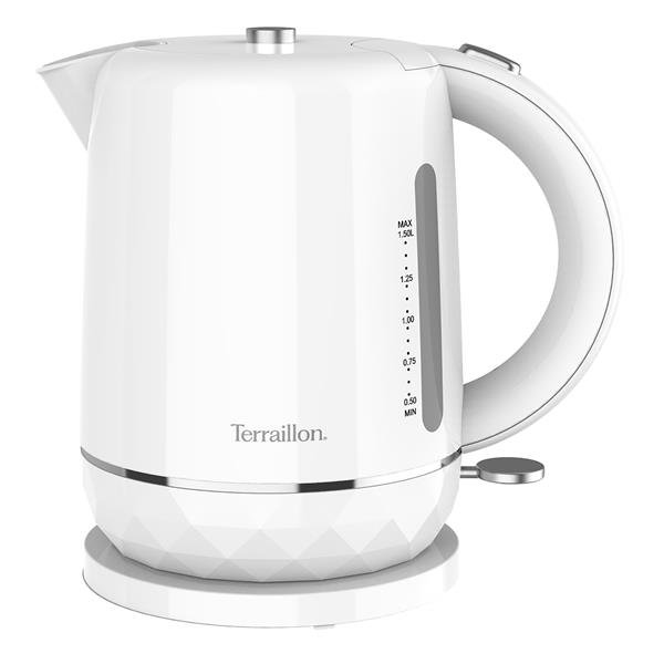 TERRAILLON - Bouilloire 1.5 L Blanche - Diamant - 15351