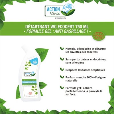 GLOSS - Action Verte détartrant wc Ecocert 750ml
