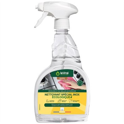 LE VRAI PRO MAISON - Nettoyant écologique spécial inox 750ml
