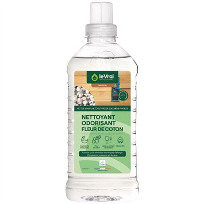 LE VRAI PRO MAISON - Nettoyant odorisant écologique fleur de coton 1L