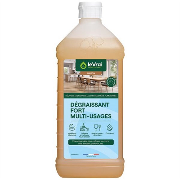 LE VRAI PRO MAISON - Dégraissant fort multiusages 1L