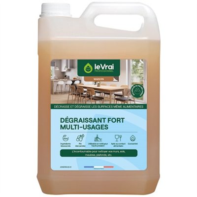 LE VRAI PRO MAISON - Dégraissant fort multiusages 5L