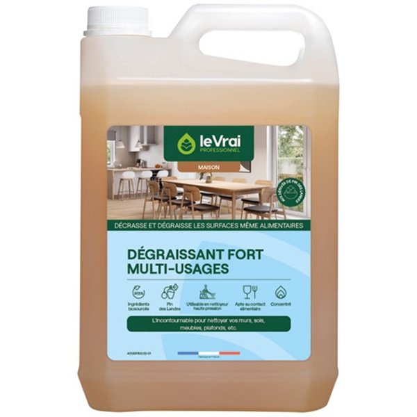 LE VRAI PRO MAISON - Dégraissant fort multiusages 5L